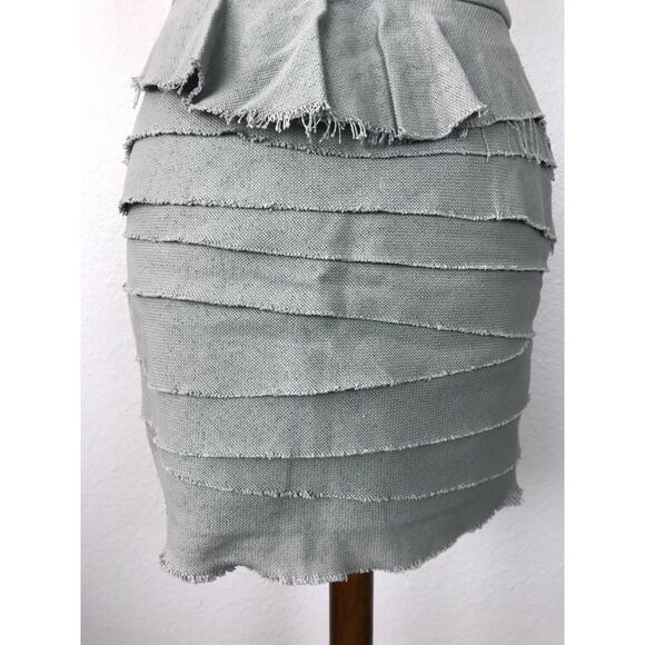 Adam by Adam Lippes Raw Trim Tiered Mini Skirt - Picture 9 of 9